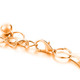 48" Diamante Mesh Belt with Flower Charms Chain Waist Belt for Women Fashion Accessory - Gold Silver